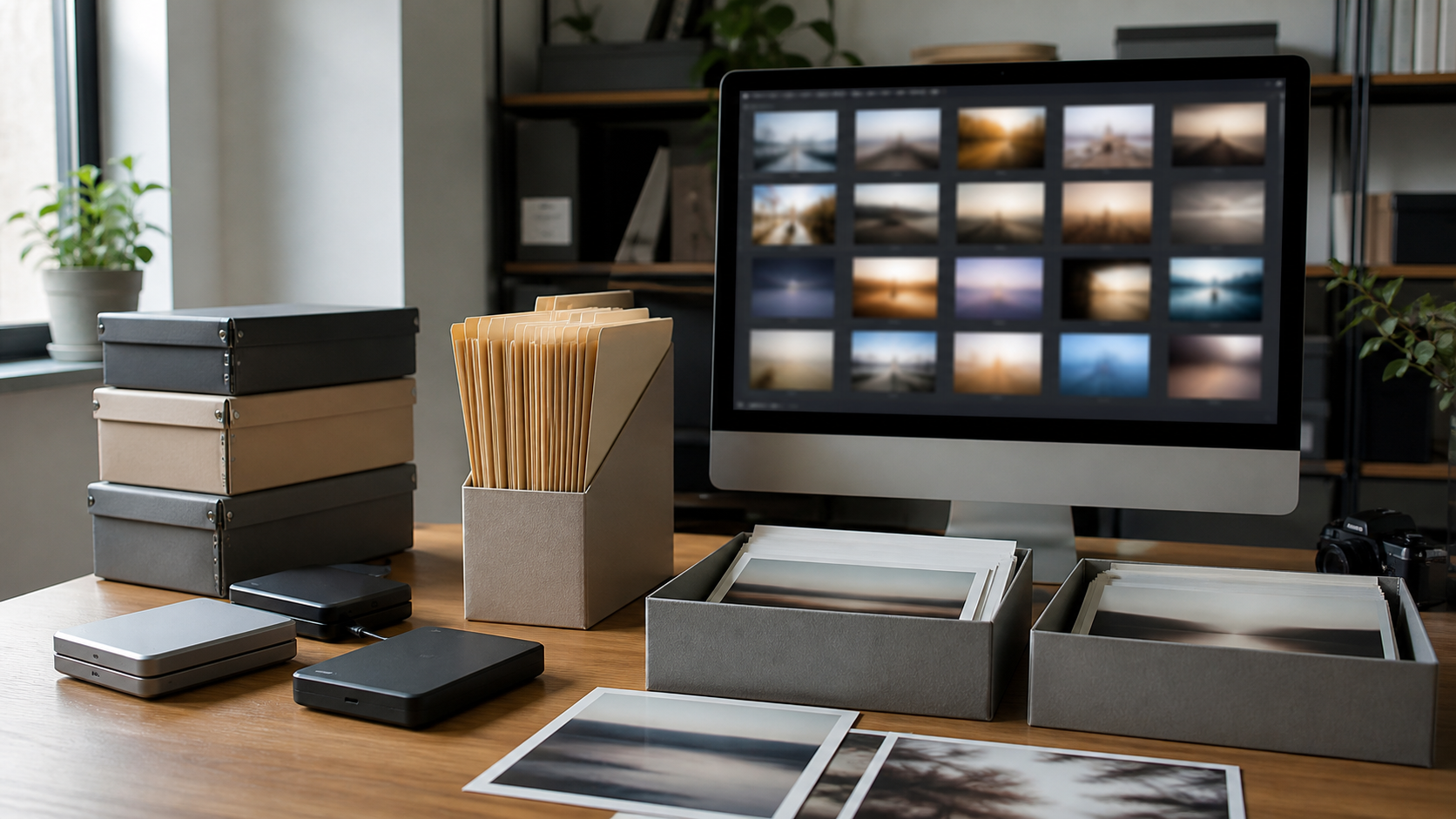 Photography studio archive prepared for a handoff